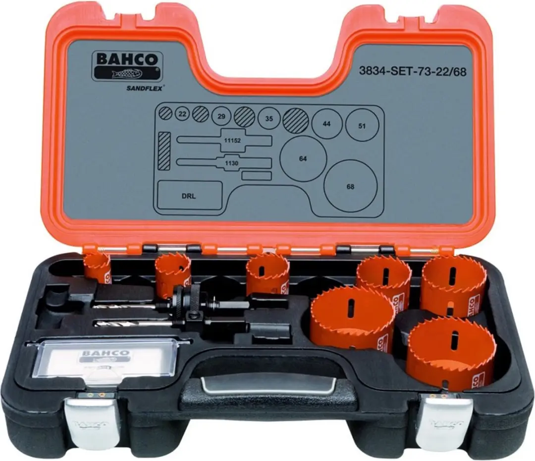 Bahco 3834-SET-73-22/68 10-Delige Gatzagenset