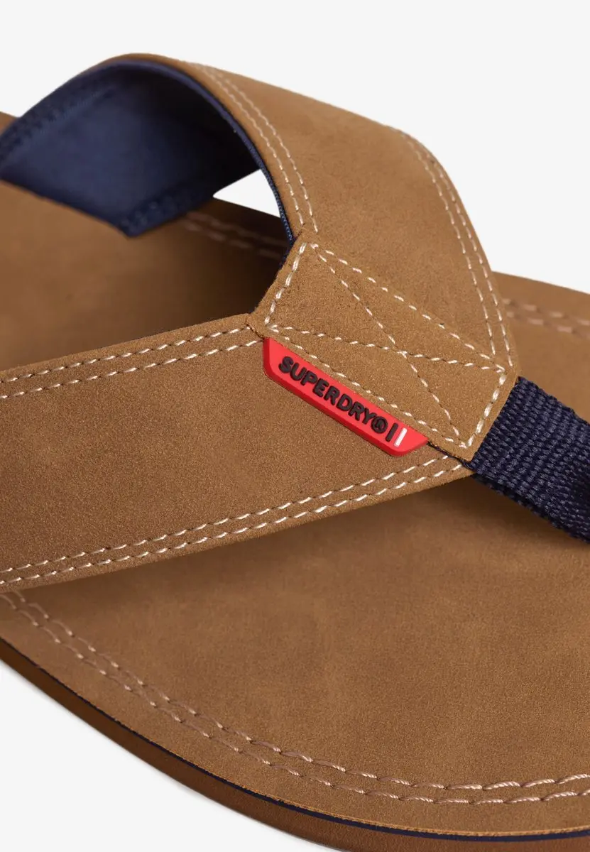 Superdry Premium Teenslipper MF310267A - Denim Co Tobacco Brown - afbeelding 2 van 6