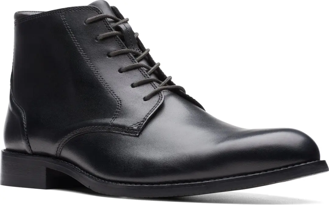 Clarks CraftArlo Hi Heren - Schoen - Maat 45 - Zwart Leder - afbeelding 6 van 6