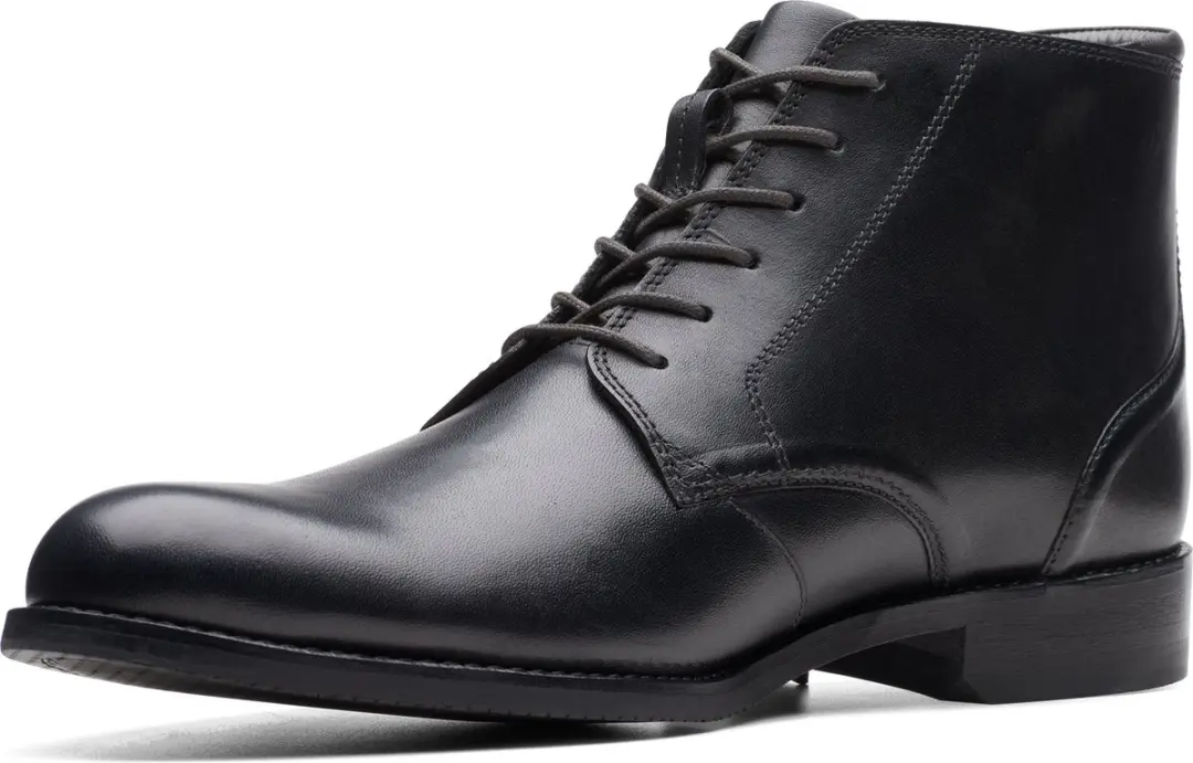Clarks CraftArlo Hi Heren - Schoen - Maat 45 - Zwart Leder - afbeelding 2 van 6