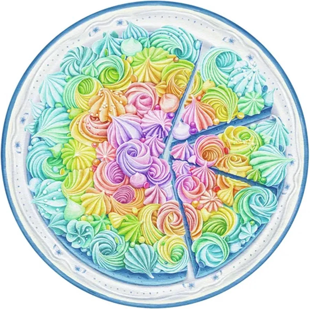 Ravensburger Puzzel Circle of Colors Regenboogtaart 500 Stuks - Multicolor