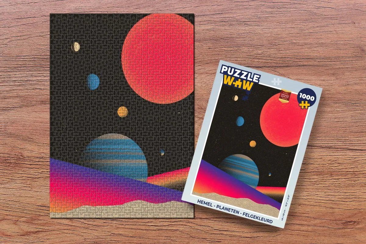 PuzzleWow Planeten Legpuzzel 1000 Stuks
