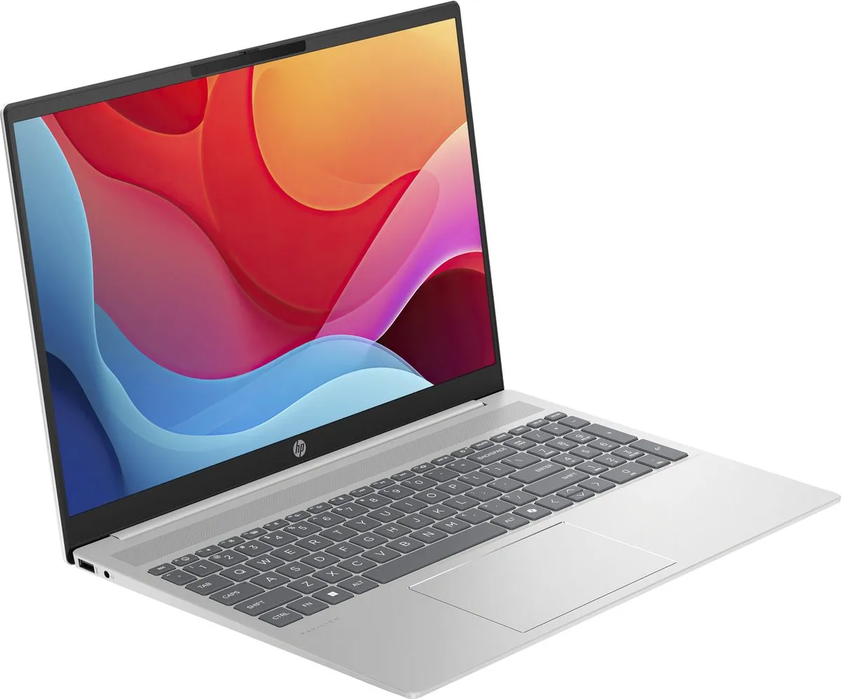 HP Pavilion 16-ag0650nd Laptop - 16" 2K - Ryzen 5 8540U - 8GB RAM - 512GB SSD - Zilver - afbeelding 2 van 6