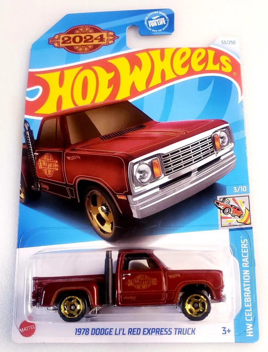 Hot Wheels 1978 Dodge Li'l Red Express Truck HW Celebration Racers 3/10