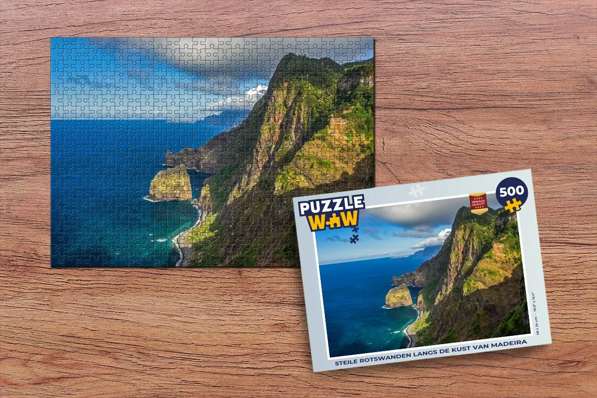 PuzzleWow Legpuzzel Madeira 500 Stuks - Multicolor
