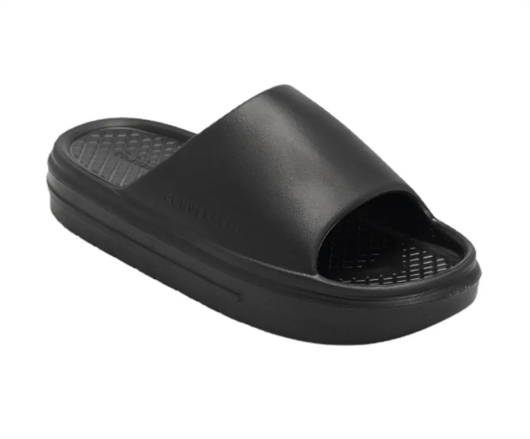 CONVERSE ESSENTIAL SLIDE A12174C Converse unisex platform slippers zwart A12174C