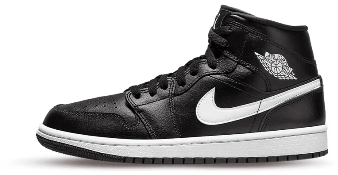 Air Jordan 1 Mid, Black White, DV0991-001, EUR 37.5