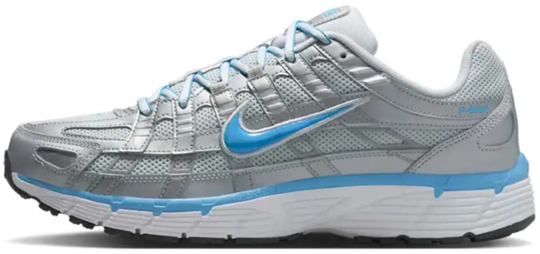 Nike P-6000 Metallic Platinum Pure Platinum Metallic Silver University Blue