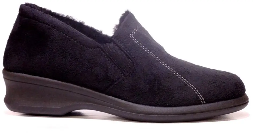 Rohde Dames Pantoffel - Zwart - Maat 40,5