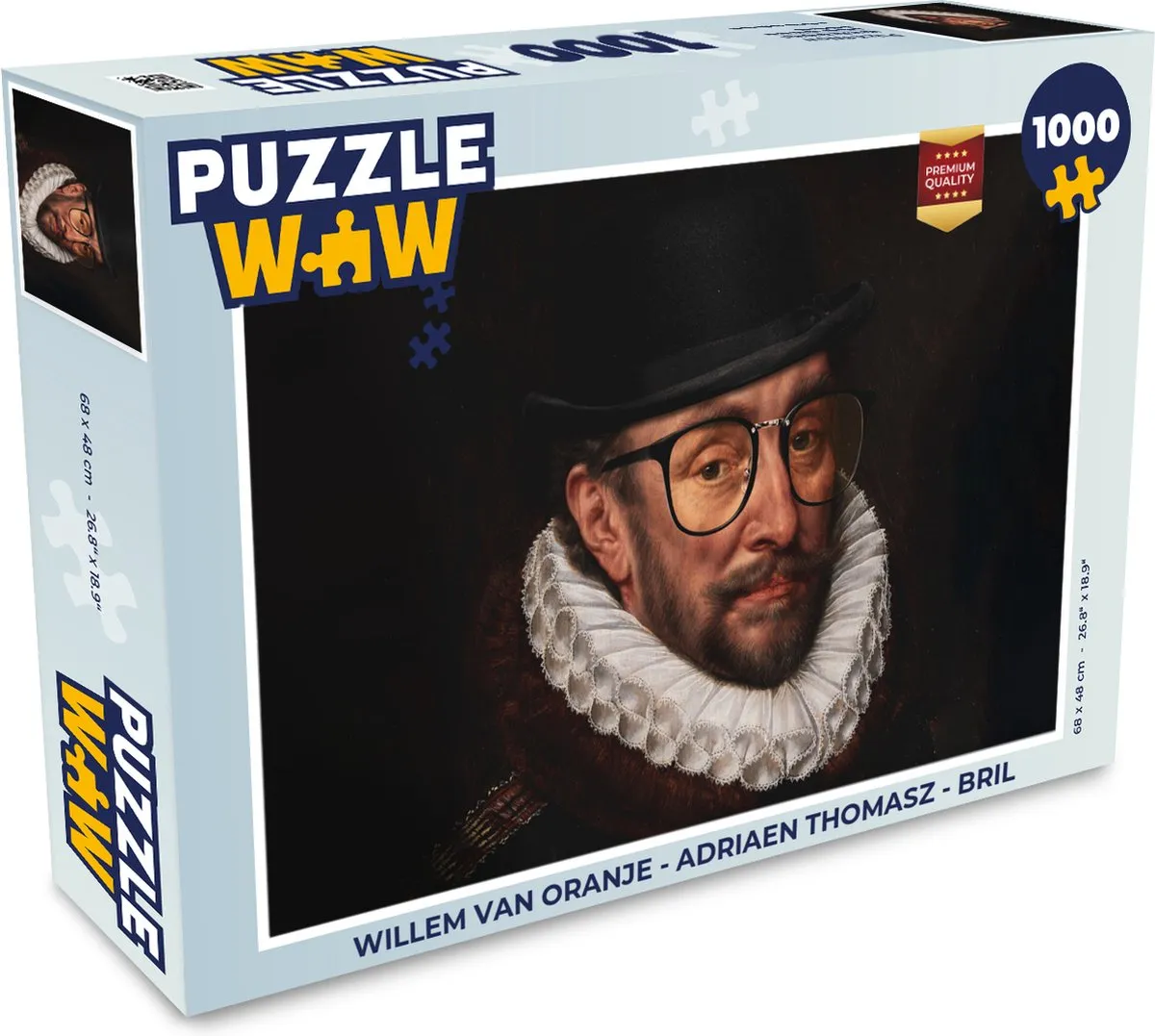 PuzzleWow Willem van Oranje Legpuzzel 1000 Stuks - Multicolor