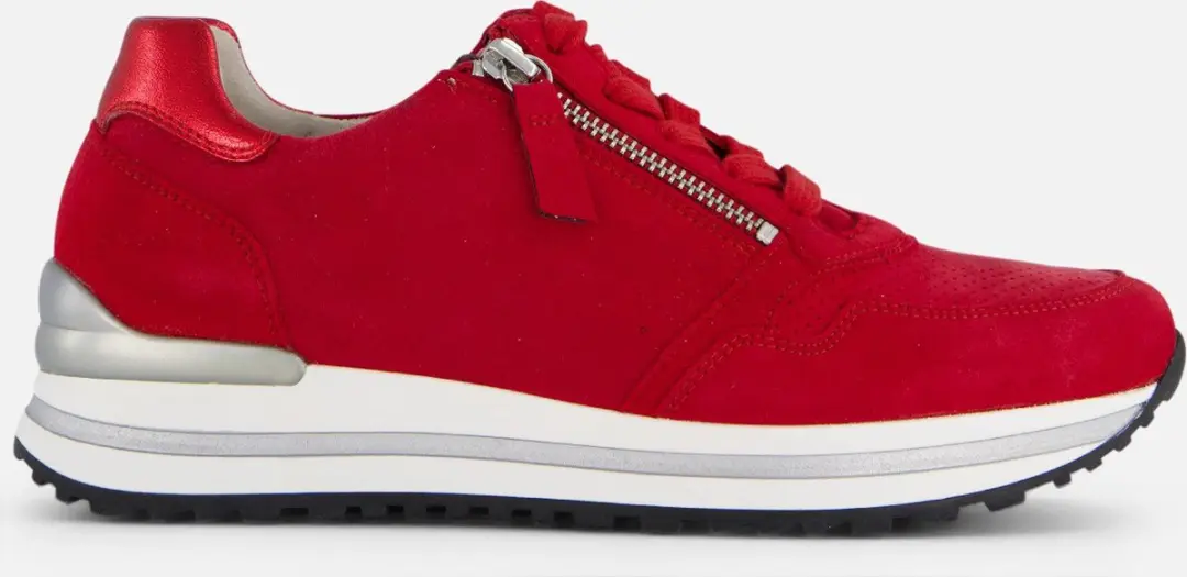 Gabor Sneakers rood Suede