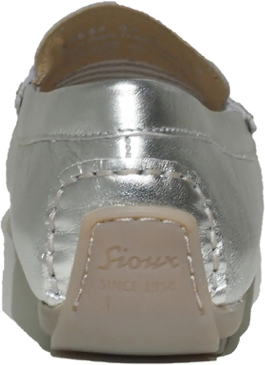 Sioux Carmona-700 Pennyloafer Dames - 41 - Zilver - afbeelding 4 van 6