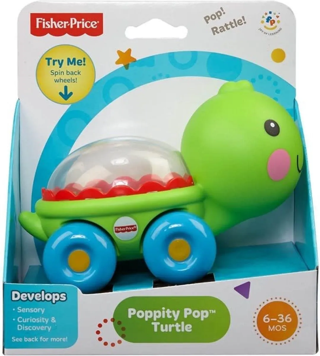 Fisher Price Poppity Pop Schildpad BGX29