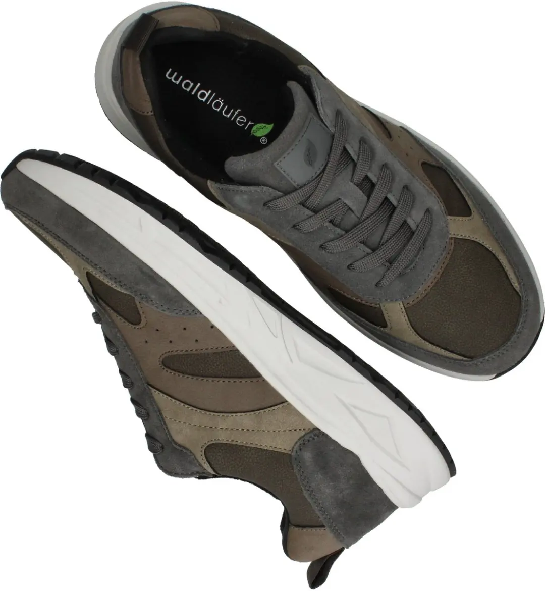Wäldlaufer 738003 H-Jack Heren Sneaker - Grijs/Combi - Maat 43