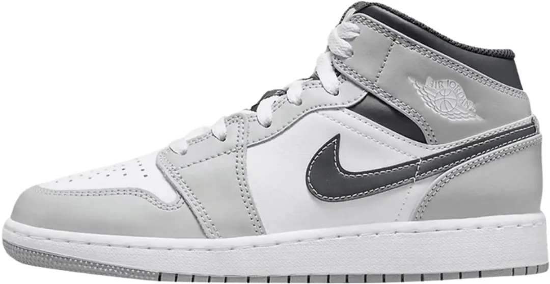 Jordan 1 Mid Light Smoke Grey GS - 40