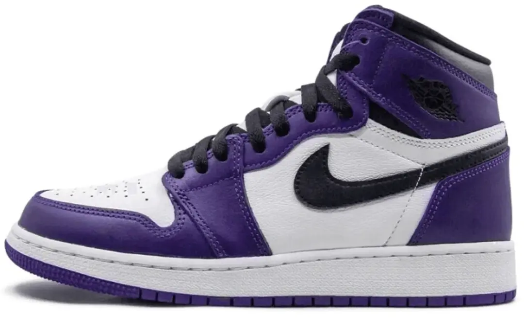 Air Jordan 1 Retro High OG GS, Court Purple/Black-White, EUR 40