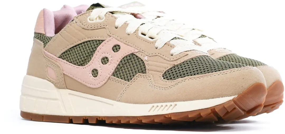 Sneakers Van Stof En Suede Met Rubberen Zool