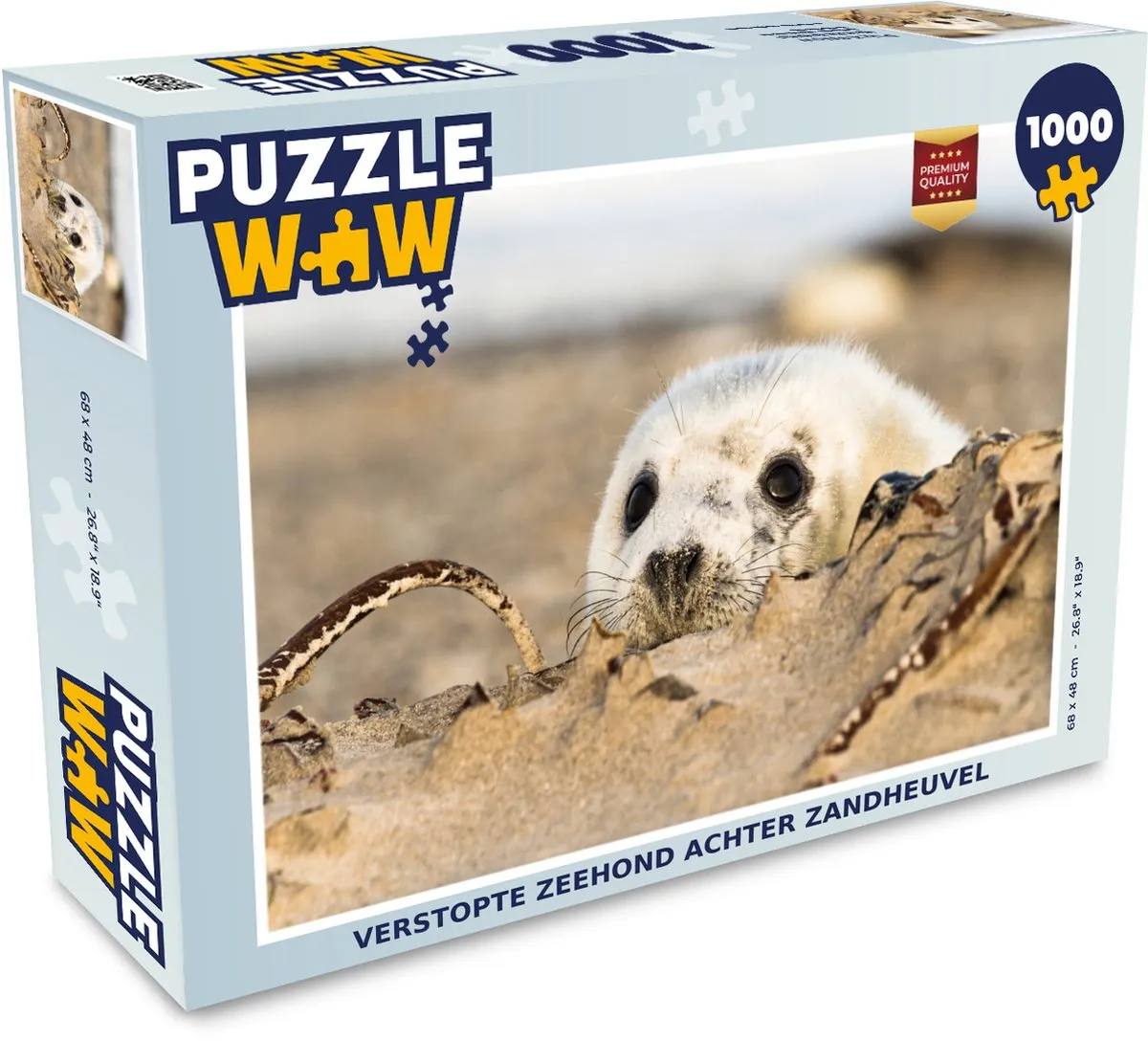 PuzzleWow Legpuzzel Verstopte Zeehond 1000 Stuks - Multicolor