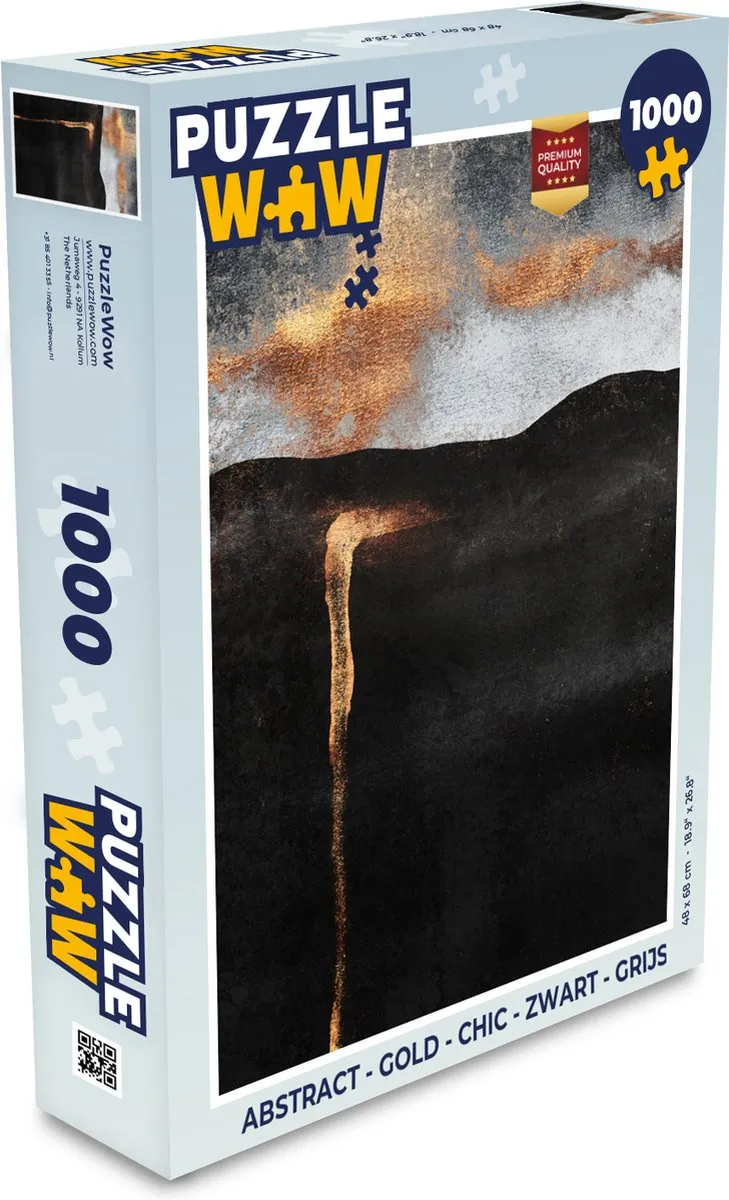 PuzzleWow Abstract Legpuzzel 1000 Stuks - Multicolor