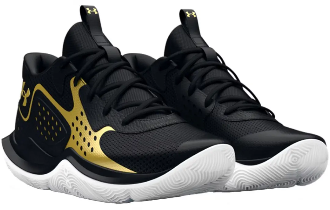 Under Armour UA JET 23 basketbalschoenen unisex 3026634 001 zwart/goud