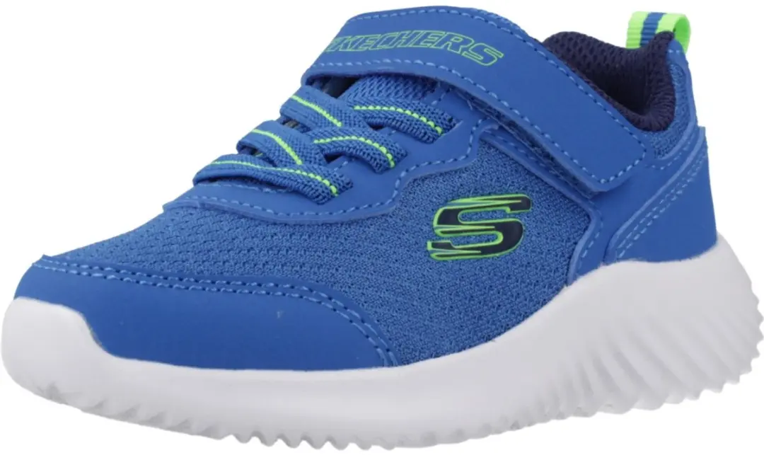 Skechers Bounder Techrox Jongens Sneakers - Maat 21 - Blauw