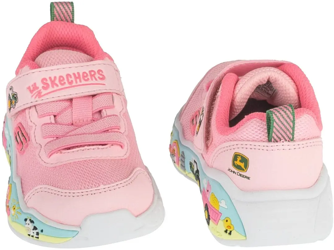 Skechers John Deere Farm Girlie Sneakers - Roze 22
