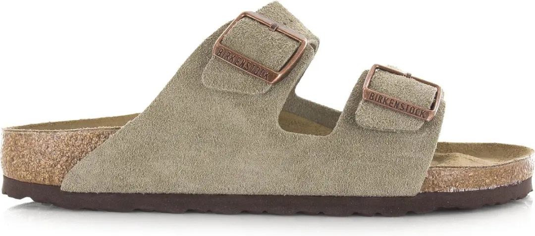Birkenstock Arizona BS Narrow Fit Slippers - Maat 40 - Taupe