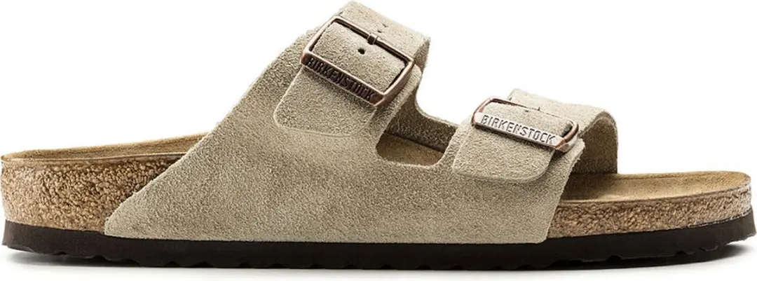 Birkenstock Arizona BS Narrow Fit Slippers - Maat 40 - Taupe