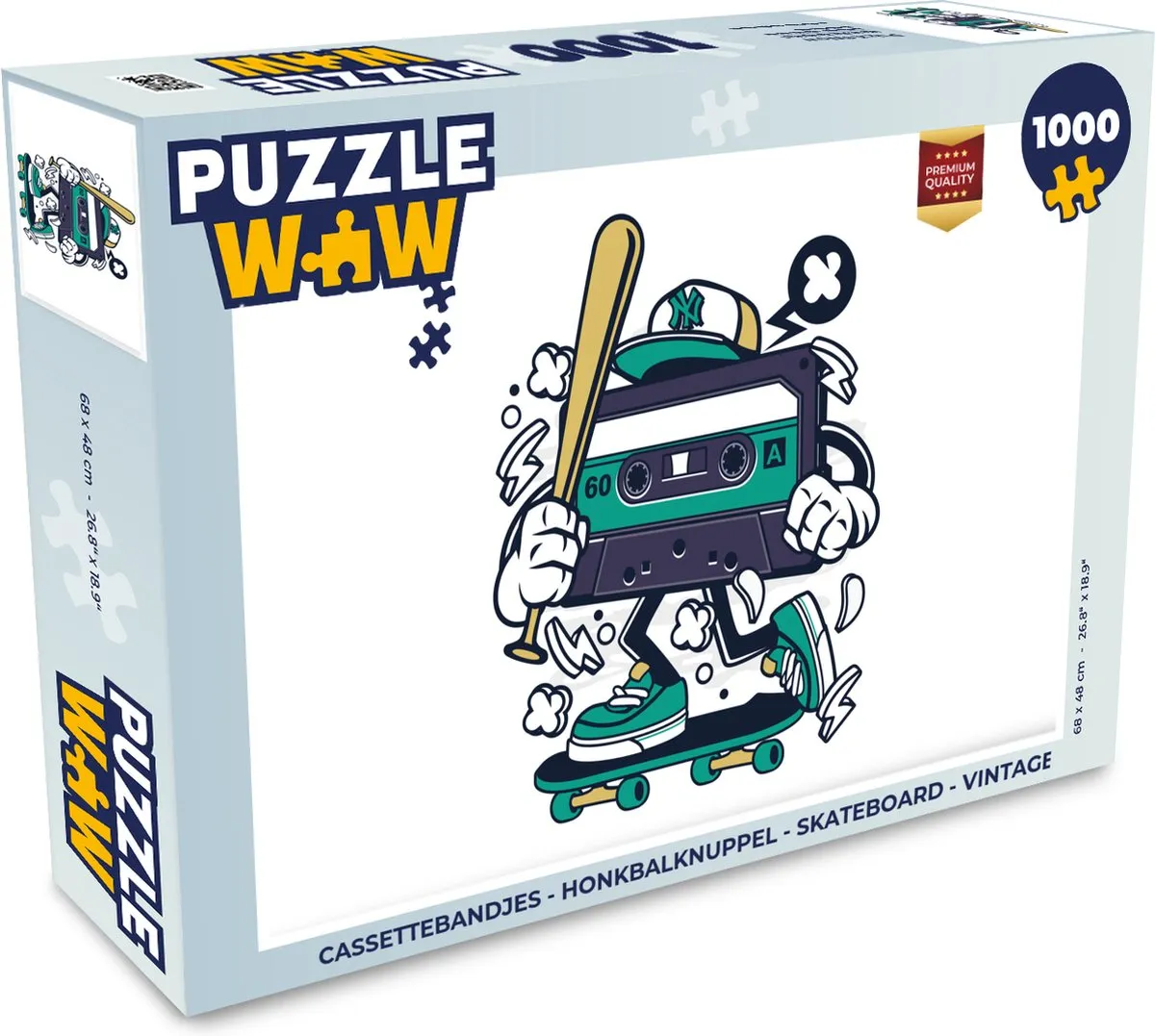 PuzzleWow Vintage Legpuzzel 1000 Stuks - Multicolor