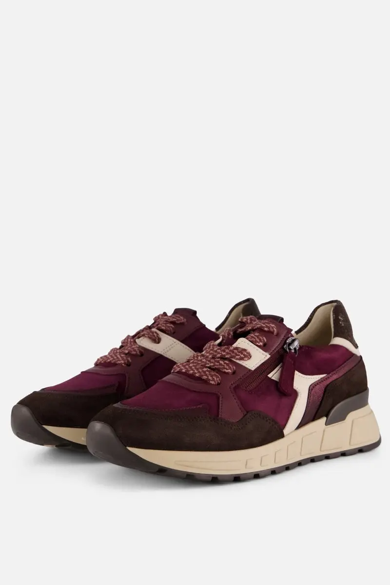 Gabor Sneakers bordeauxrood Suède