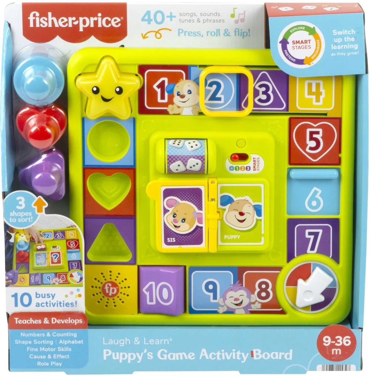 Fisher-Price Leerplezier Puppy Spelletjesbord 4582892 - Multicolor