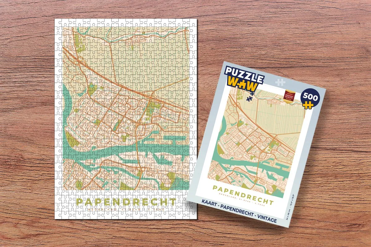 PuzzleWow Vintage Legpuzzel 500 Stuks - Multicolor