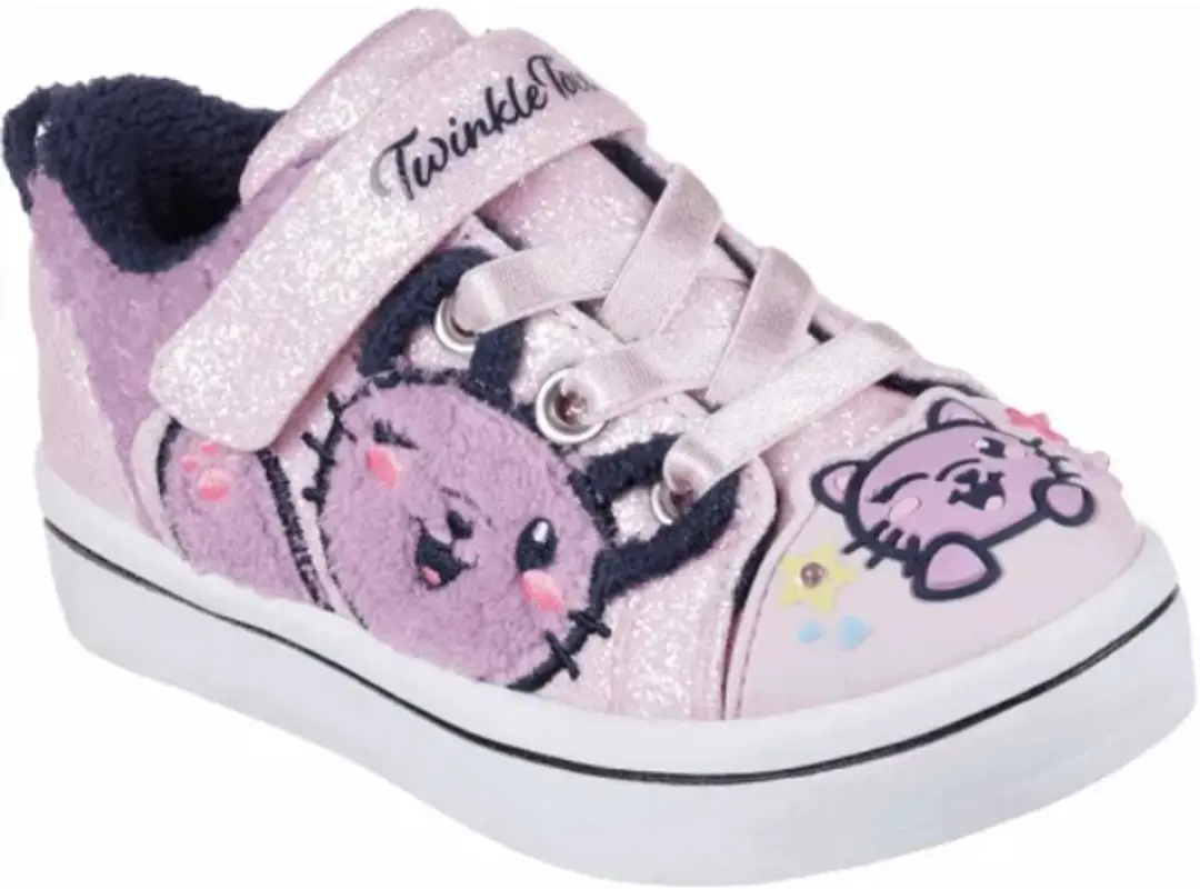 Skechers Kinder LED Sneakers Twi-Lites 2.0 Roze EU 21