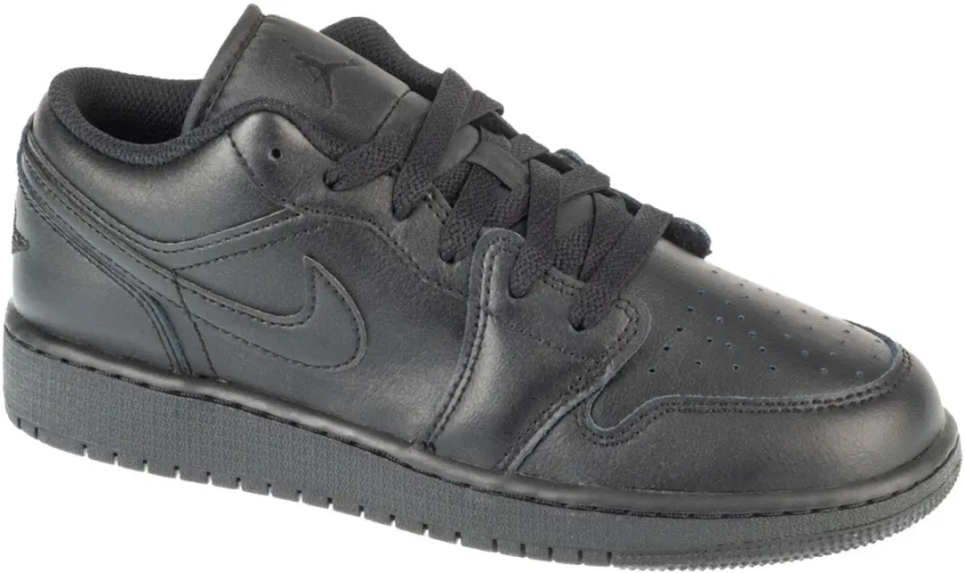 Air Jordan 1 Low GS, voor een jongen, Zwart, Sneakers, maat: 36,5