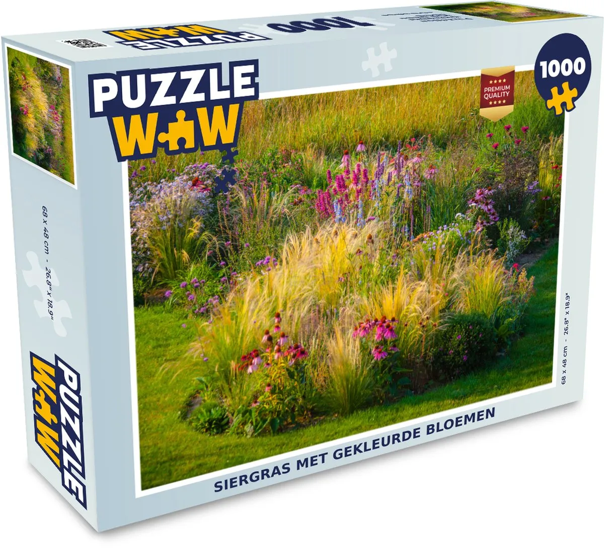 PuzzleWow Siergras Multicolor Legpuzzel 1000 Stuks