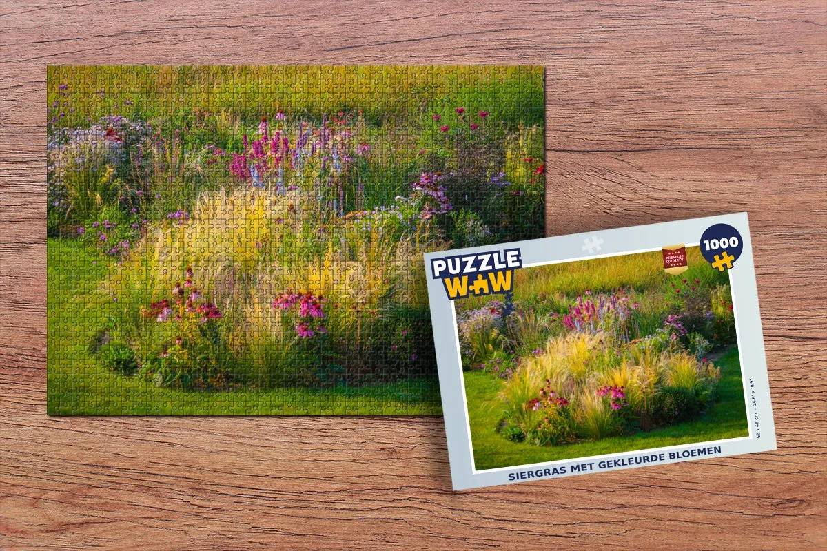 PuzzleWow Siergras Multicolor Legpuzzel 1000 Stuks
