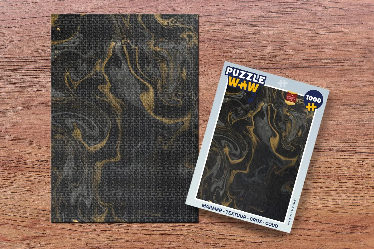 PuzzleWow Marmerlook Legpuzzel 1000 Stuks - Multicolor