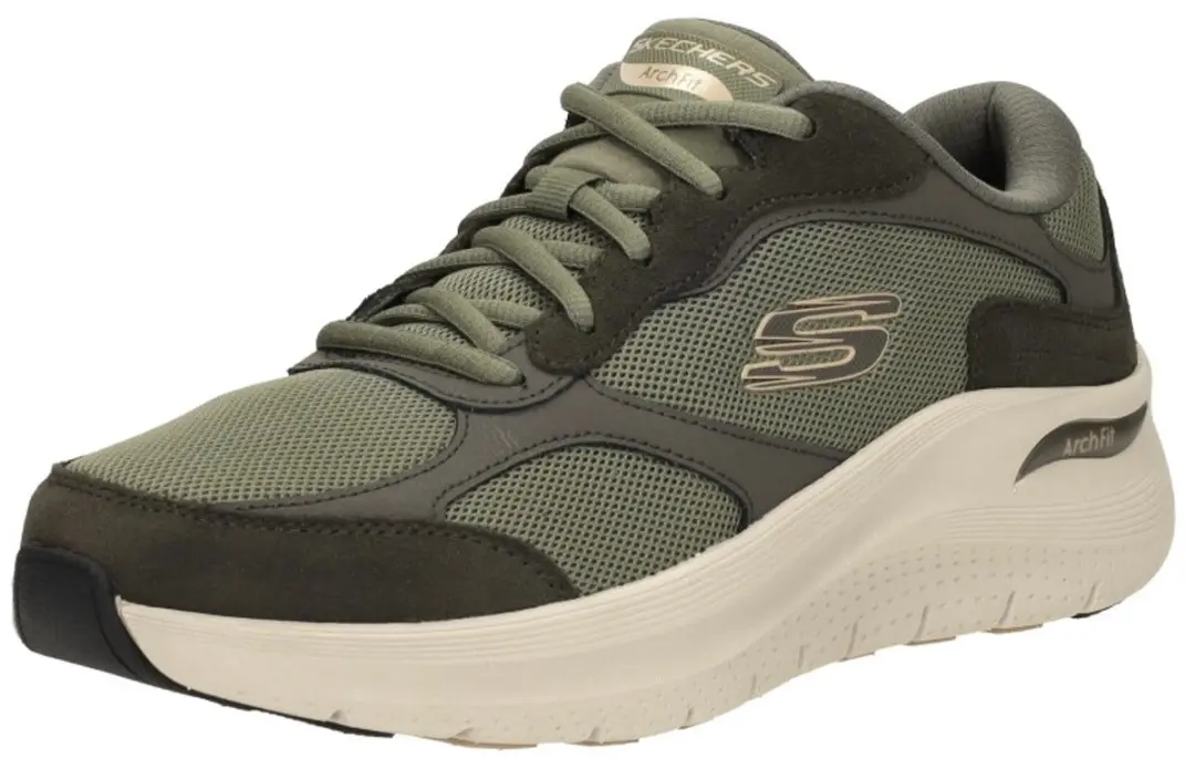 Skechers Arch Fit 2.0 The Keep Heren Sneakers - Olijfgroen