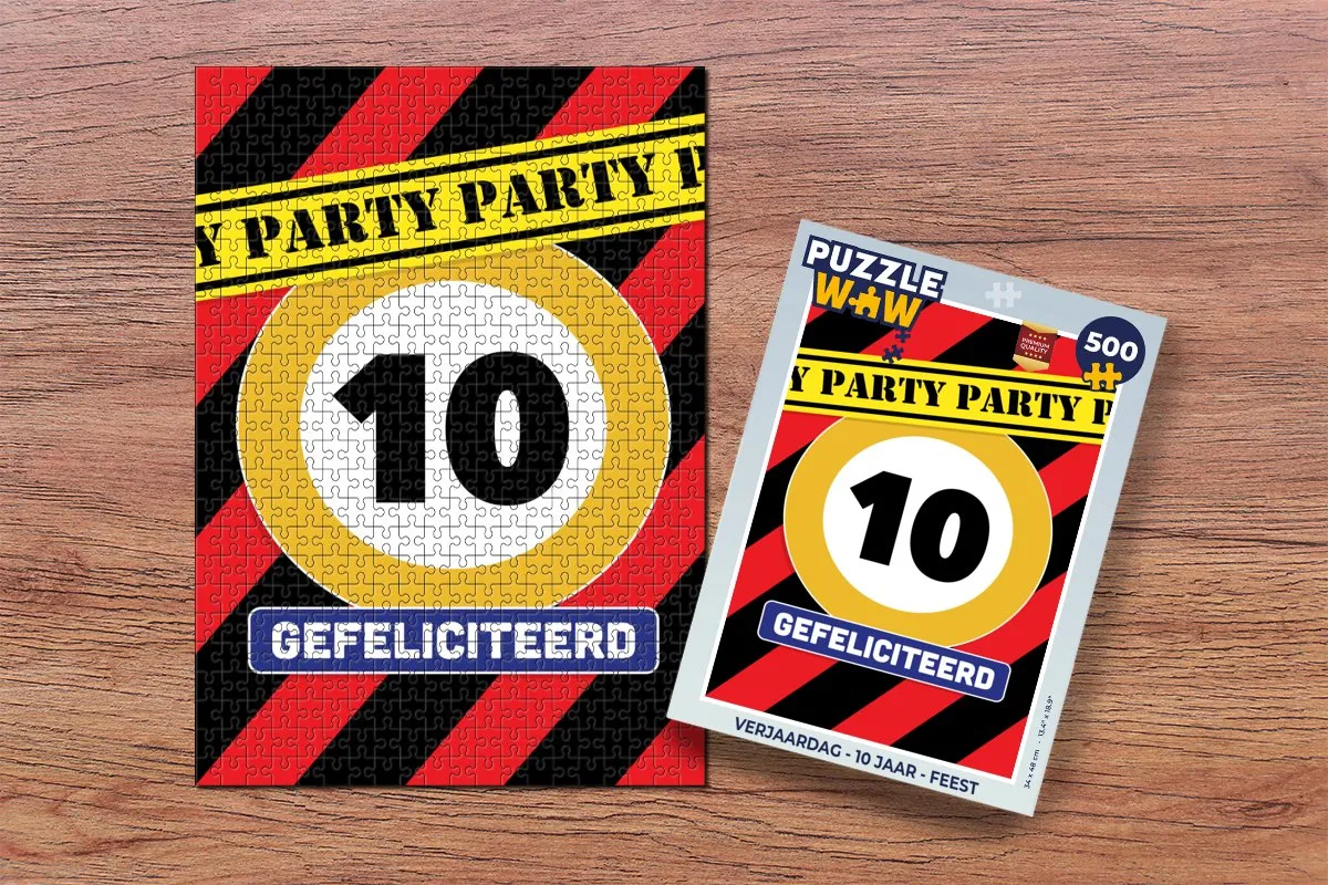 PuzzleWow Verjaardag Puzzel 500 Stuks - Multicolor
