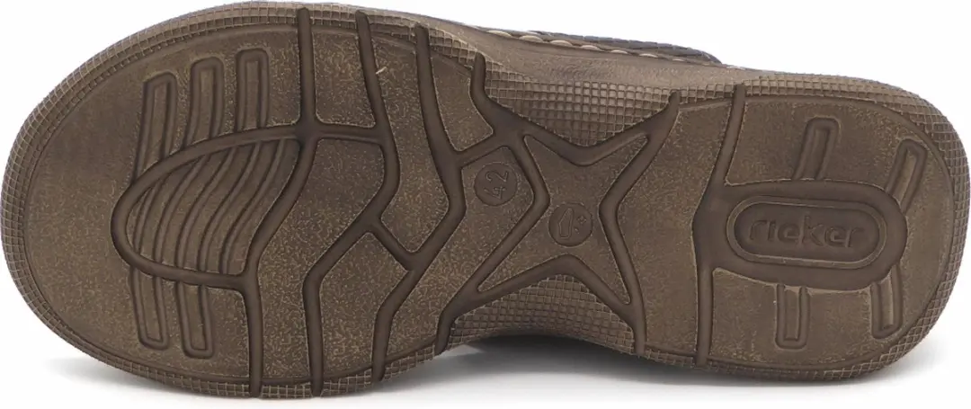 Rieker Erwan Slippers Imitatieleer - Grijs - Maat 43 - afbeelding 6 van 6