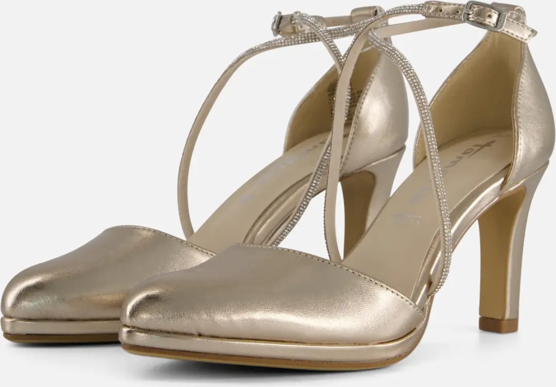 Tamaris Strass Pumps goud Synthetisch