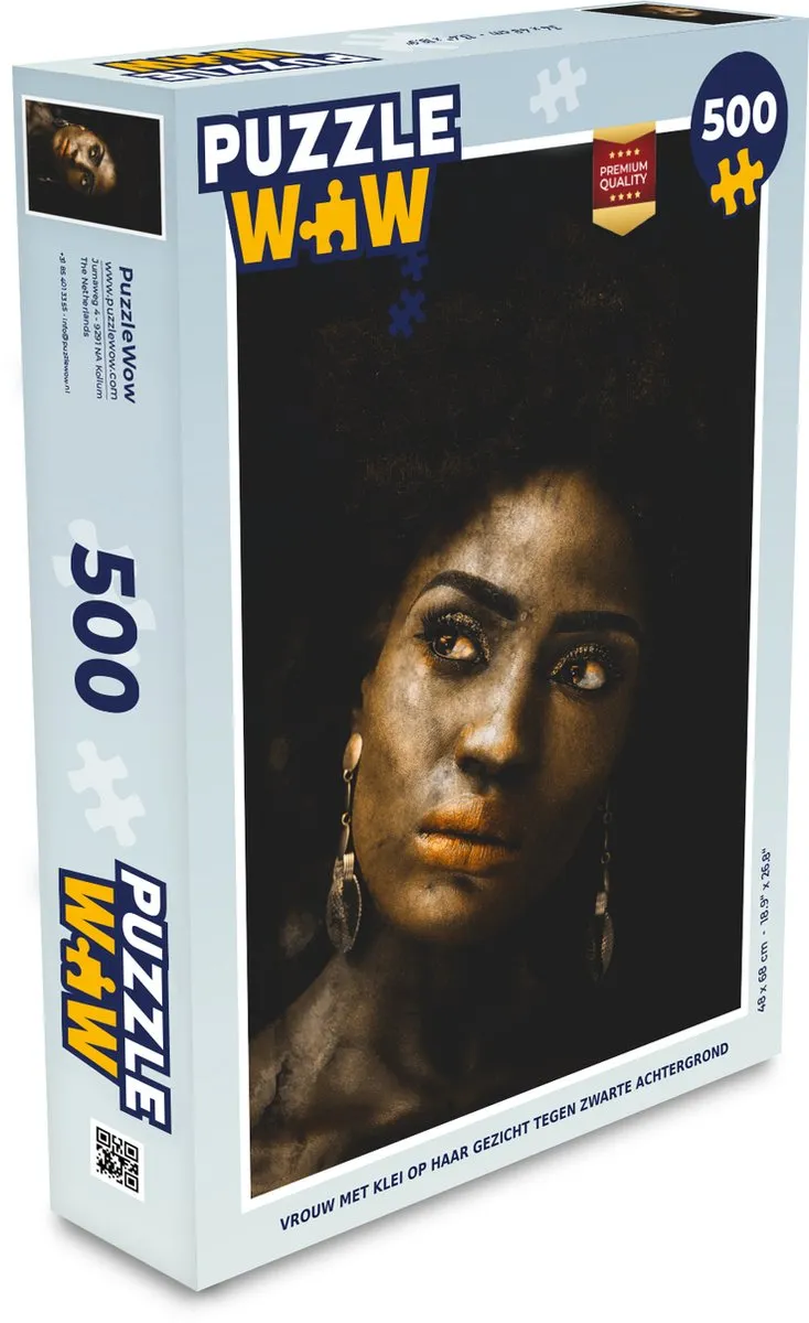 PuzzleWow Puzzel Oorbellen Klei Legpuzzel 500 Stuks - Multicolor