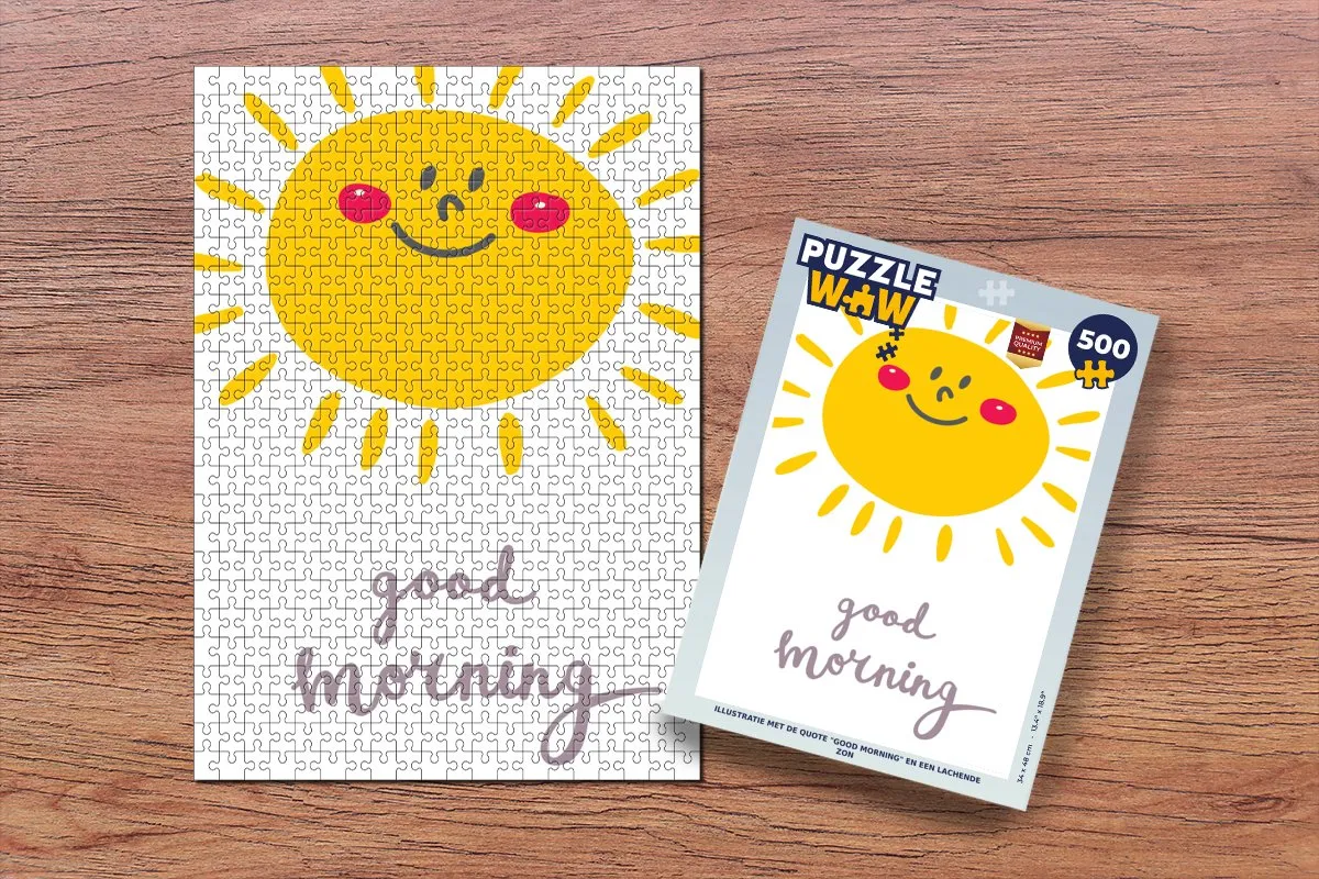 PuzzleWow Good Morning Legpuzzel 500 Stuks - Multicolor