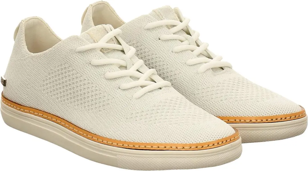 La Strada Dames Sneaker 2101614-4506 white/silver knitted Maat 39