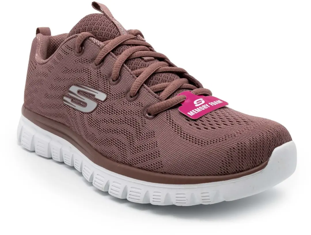 Skechers Get Connected Dames Sneakers - Roze - Maat 40