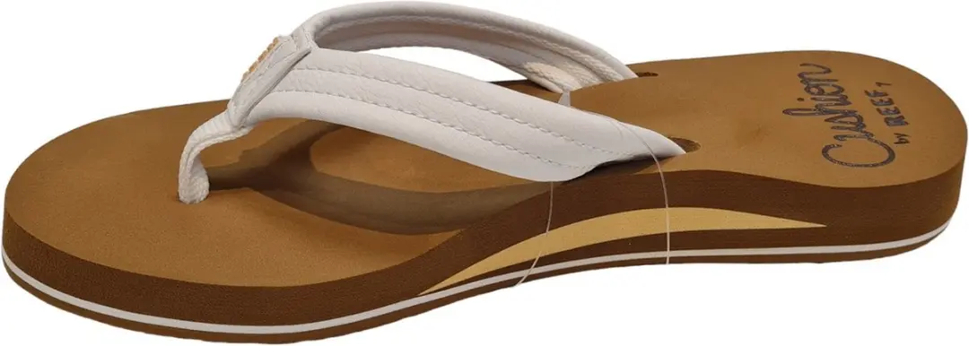 Reef Cushion Breezecloud Teenslipper - Cognac/Wit - 38,5