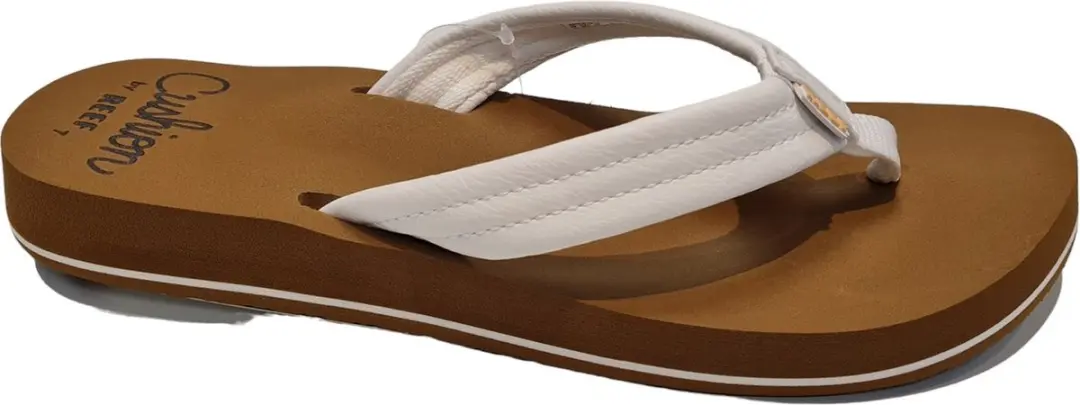Reef Cushion Breezecloud Teenslipper - Cognac/Wit - 38,5