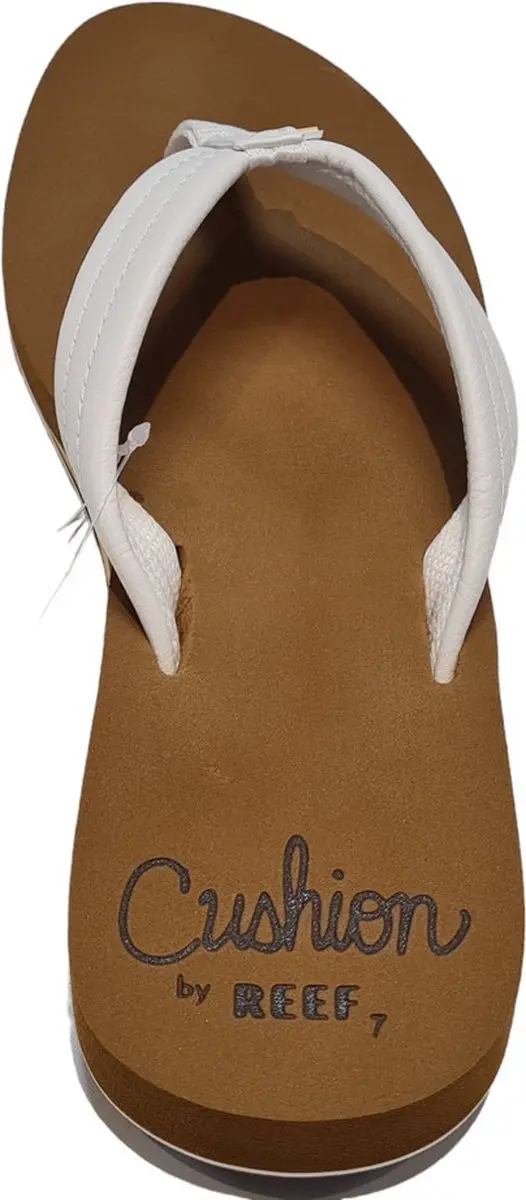 Reef Cushion Breezecloud Teenslipper - Cognac/Wit - 38,5
