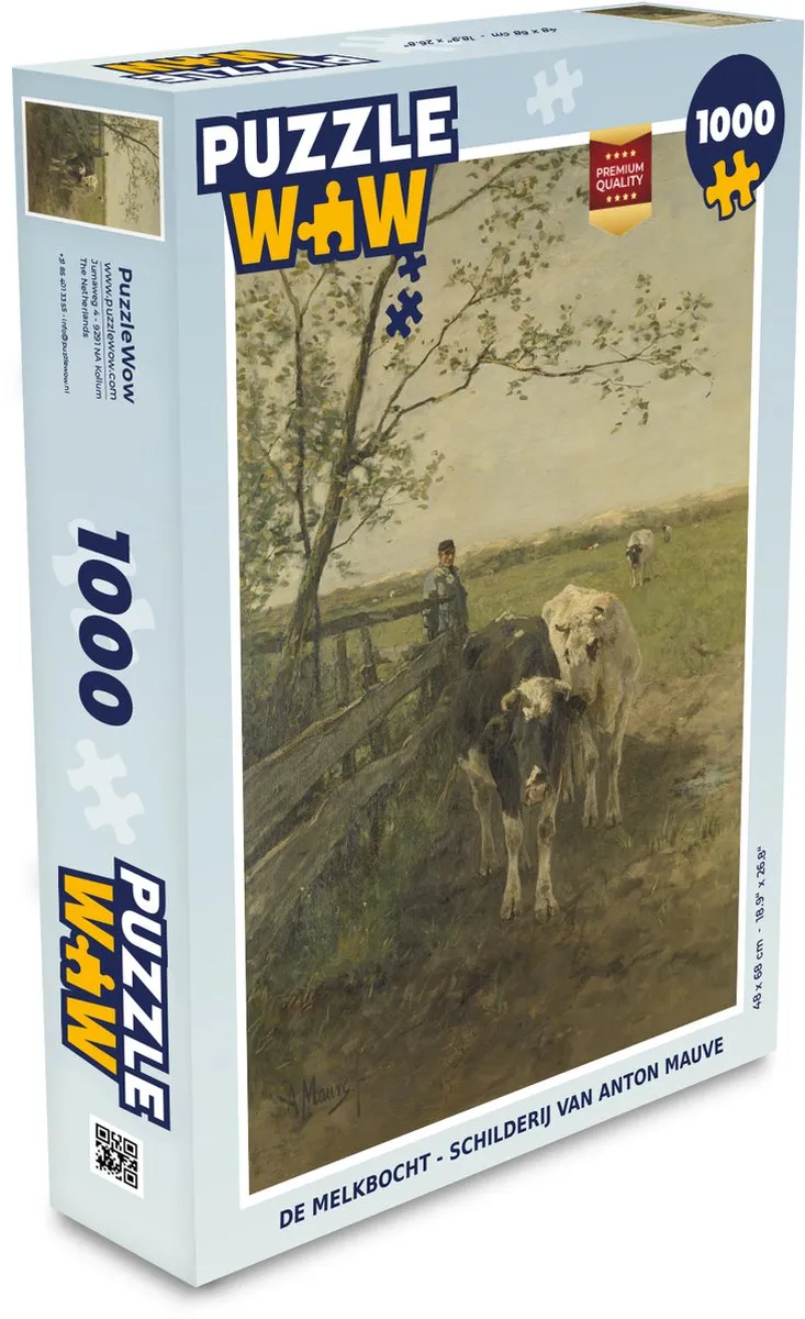 PuzzleWow De Melkbocht Legpuzzel 1000 Stuks - Multicolor