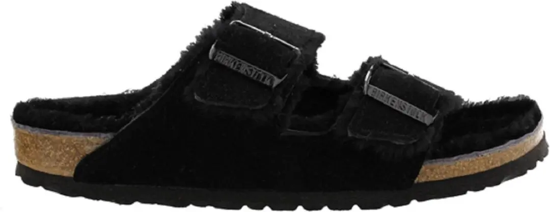 Birkenstock Arizona Shearling Veloursleder Suede Narrow Pantoffels